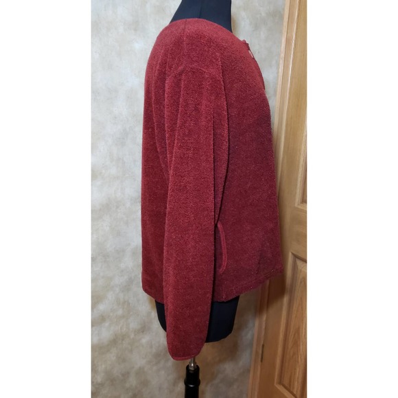 Artisans size medium vintage red button up sweater - Picture 3 of 6